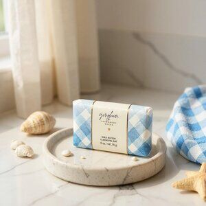 Two Bath & Body works Two Gingham SHEA BUTTER CLEANSING BAR